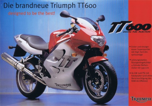 Brochure triumph 600 2000 - brochure, tt